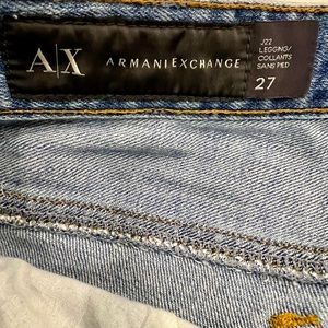 Women’s Armani Exchange Distressed Jeans, Sz 27